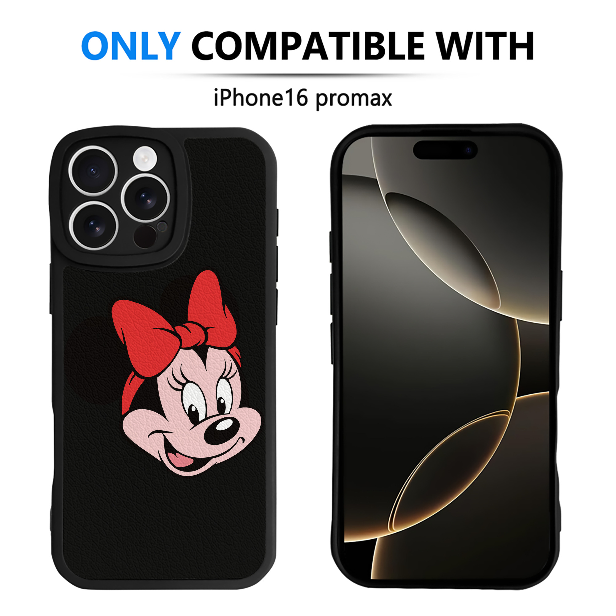 （画像用） ミッキーマウス Mickey Mouse 【iPhone 16シリーズ対応】シリコンスマホケース（レザー調） 材質：シリコン